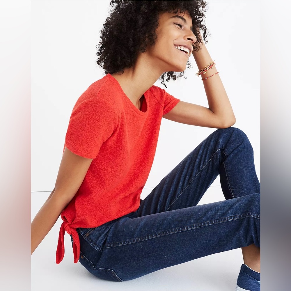 Madewell Texture & Thread Modern Side-Tie Top S